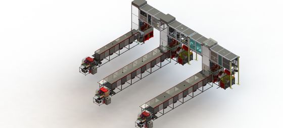 Nikkel-ijzer van de de Lopende band Nikkel-cadmium Batterij van de Batterijplaat De Plaatproductielijn
