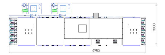 Automatisch Lithium Ion Battery Production Line 18PPM/Min For Square Battery Cleaning