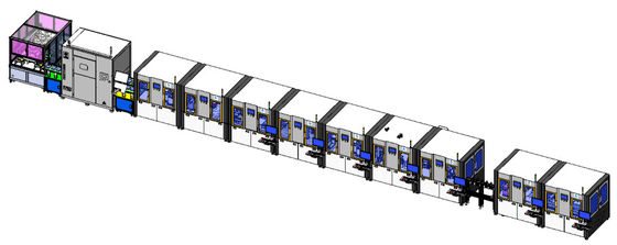 De vierkante van de de BatterijLopende band van het Aluminiumgeval Productielijn van de het Lithiumbatterij