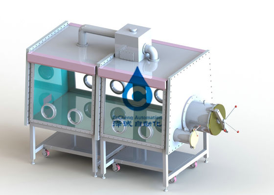 Sus304 Lopende band van de Lithium de Ionenbatterij 2 Sectie Standaard de Handschoenvakje van 1200 Mm