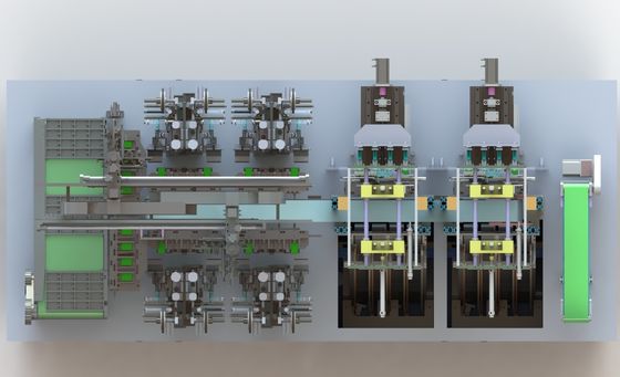 1500KG de Staart van de de Productielijn het Vierkante Batterijcel van de autobatterij Vastbinden in Shell-Machine