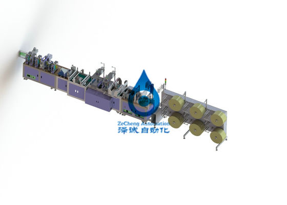 Autobatterijproductielijn die PLC van de Maskermachine Automatische Controle vouwen