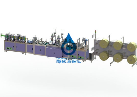 Autobatterijproductielijn die PLC van de Maskermachine Automatische Controle vouwen
