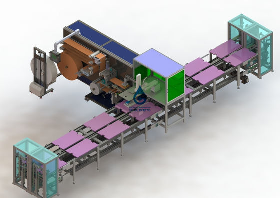 Enig van het de Lopende band Automatisch Schuim van het Batterijpak De Toegangs Katoenen Materiaal