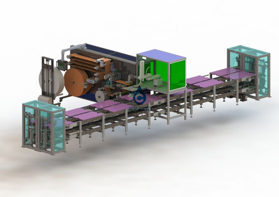 Enig van het de Lopende band Automatisch Schuim van het Batterijpak De Toegangs Katoenen Materiaal