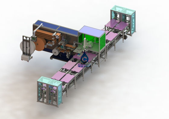 Enig van het de Lopende band Automatisch Schuim van het Batterijpak De Toegangs Katoenen Materiaal