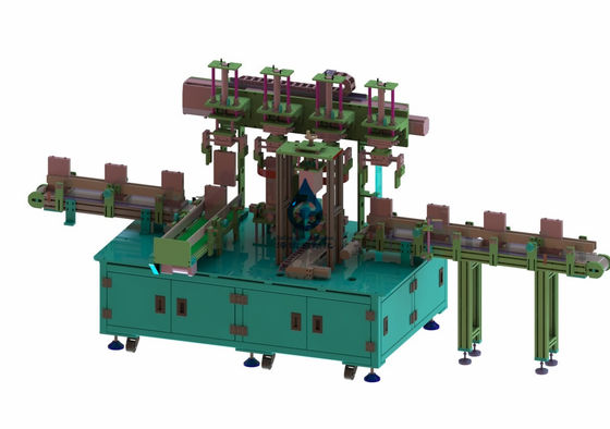 Het auto van het de Spectrometerlithium van de Heliummassa de Batterijtest Schoonmaken wikkelt Mounter